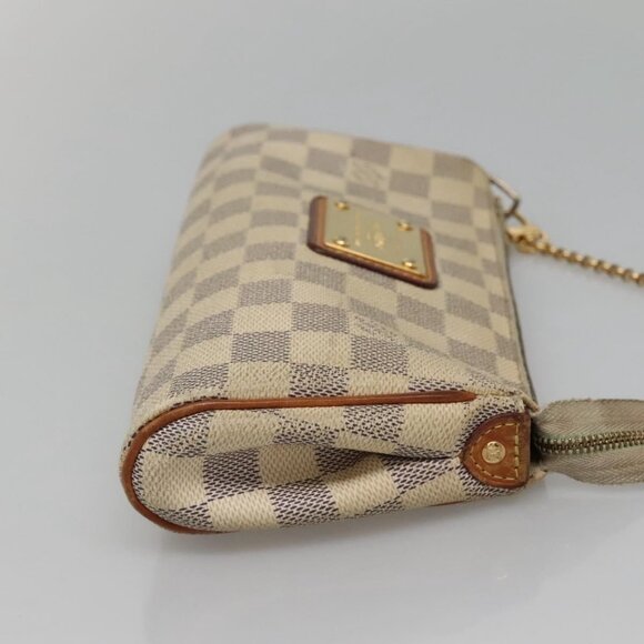 LOUIS VUITTON Damier Azur Eva Shoulder Bag 2way N55214 LV Auth 132641 - Picture 5 of 16